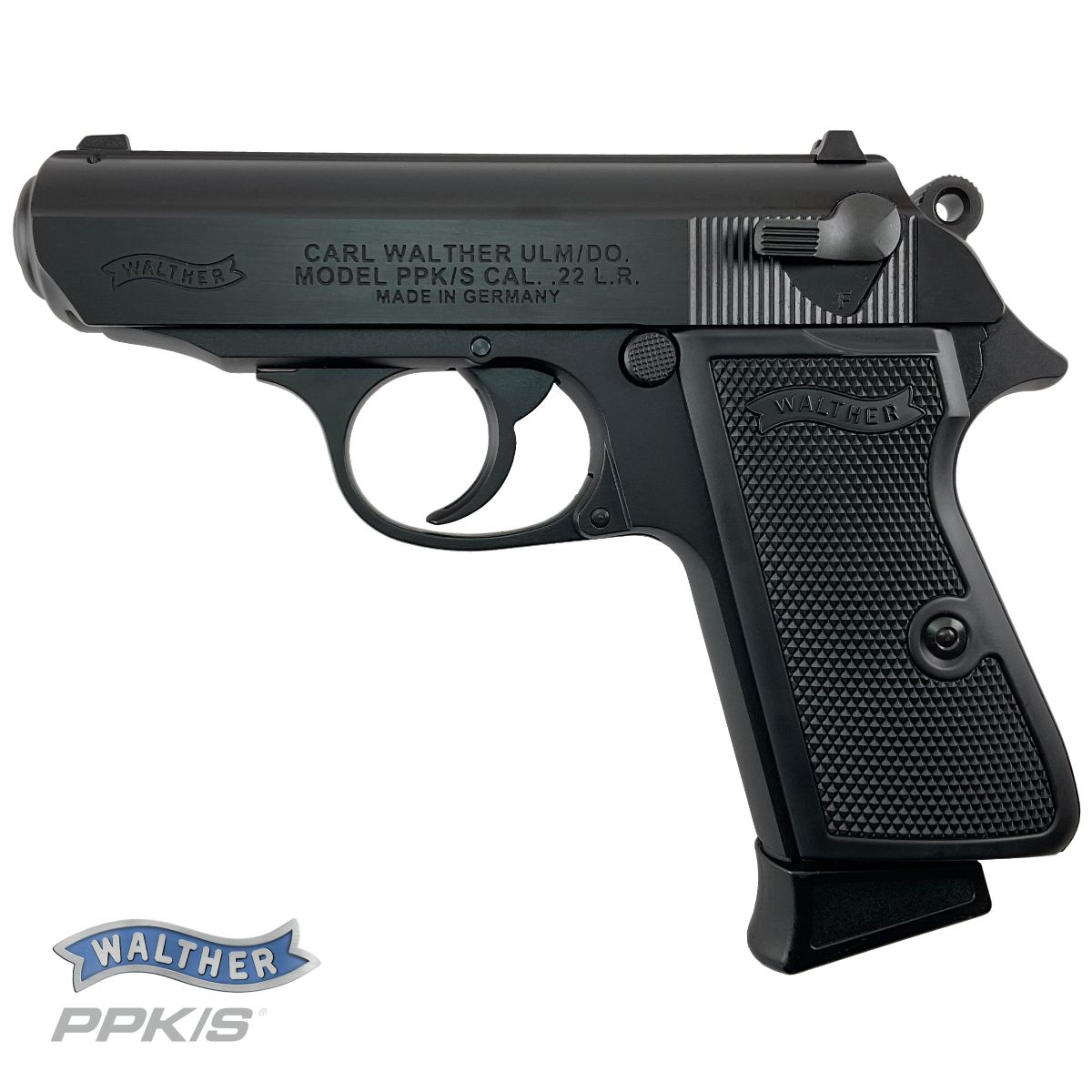 Walther PPK/S .22 LR, pistole samonabíjecí, nikl