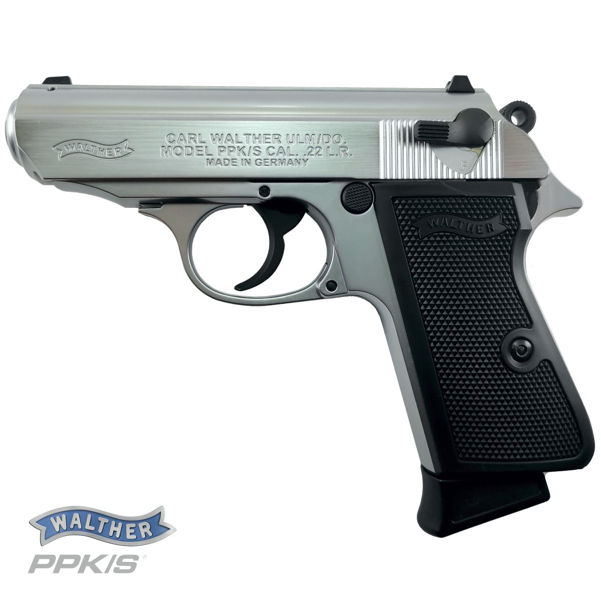 Walther PPK/S .22 LR, pistole samonabíjecí, černá