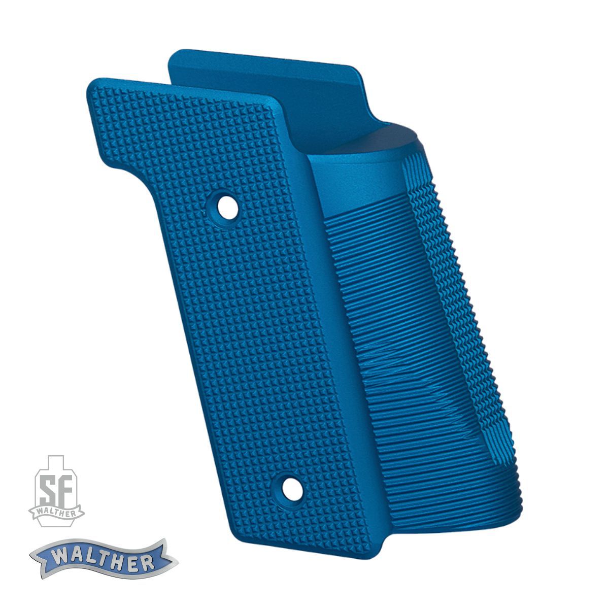 Střenky Walther Grip Panel Aluminium pro Q4/Q5 Steel Frame, šedé