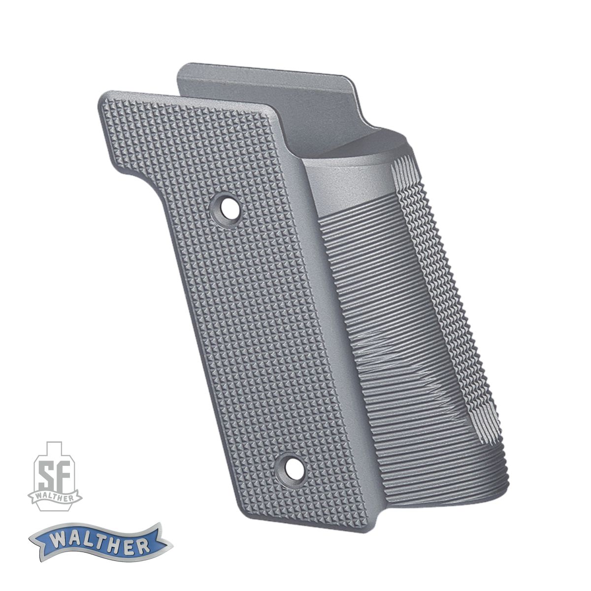 Střenky Walther Grip Panel Aluminium pro Q4/Q5 Steel Frame, modré