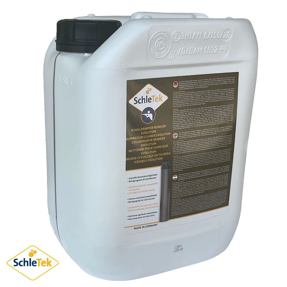 SchleTek Suppressor Cleaner Evolution 1 l, na tlumiče hluku