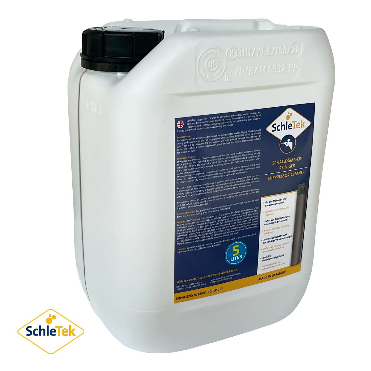 SchleTek Suppressor Cleaner Regular 500 ml, na tlumiče hluku