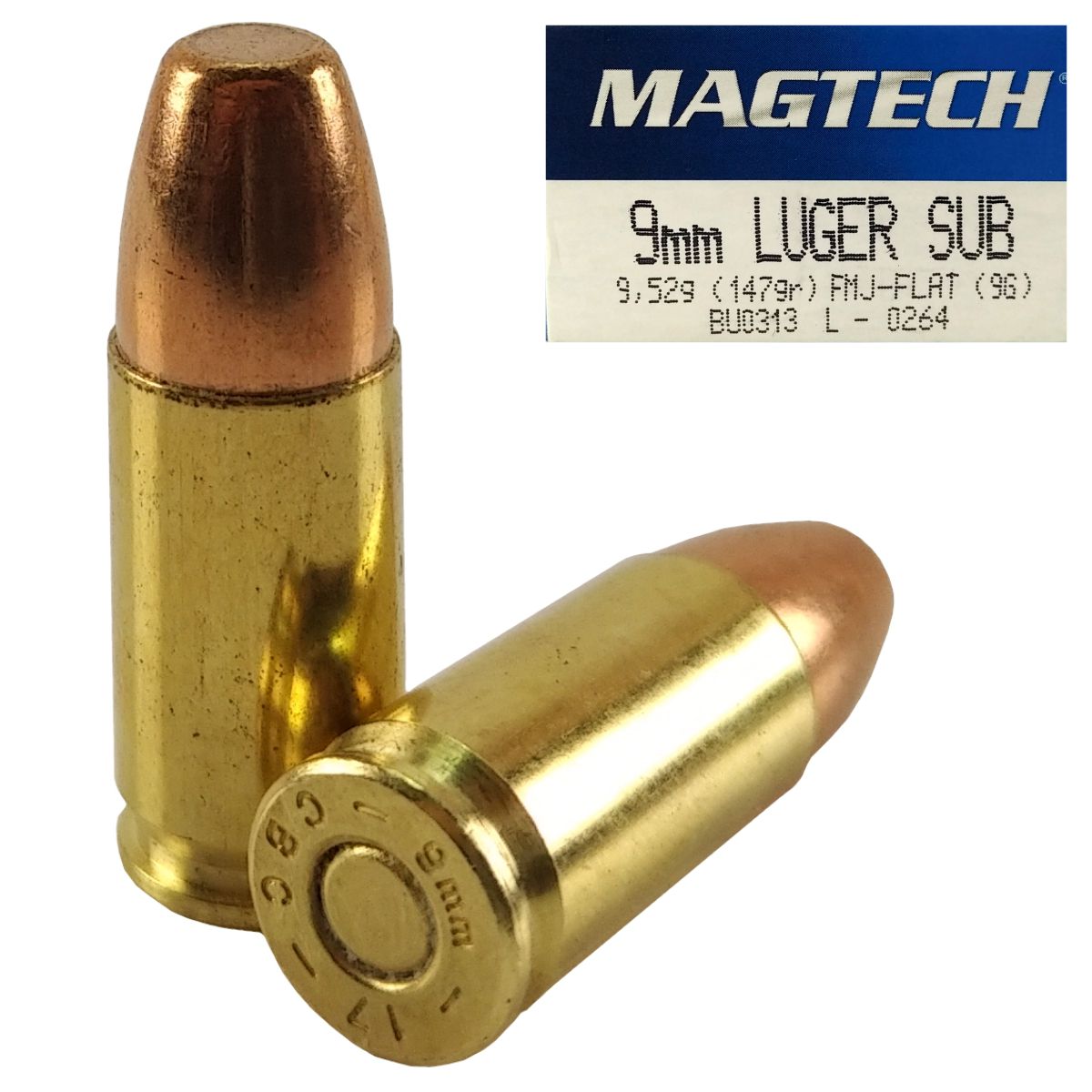 Náboj Magtech 9 mm Luger FMJ (9A) 7,45g 115gr