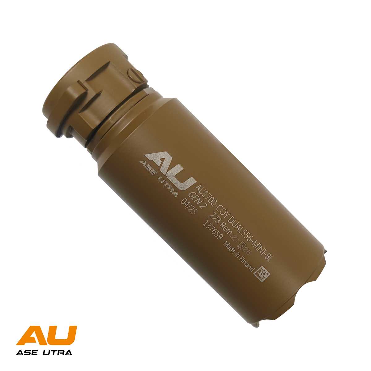 Tlumič Ase Utra DUAL 556-BL MINI, černý Cerakote