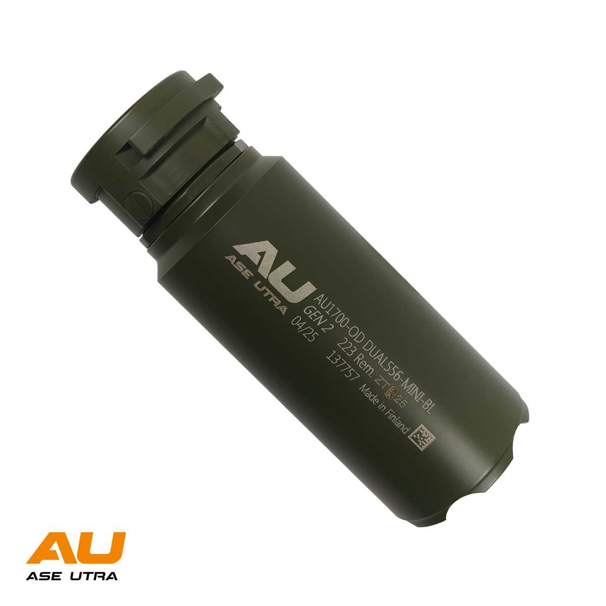 Tlumič Ase Utra DUAL 556-BL MINI, černý Cerakote