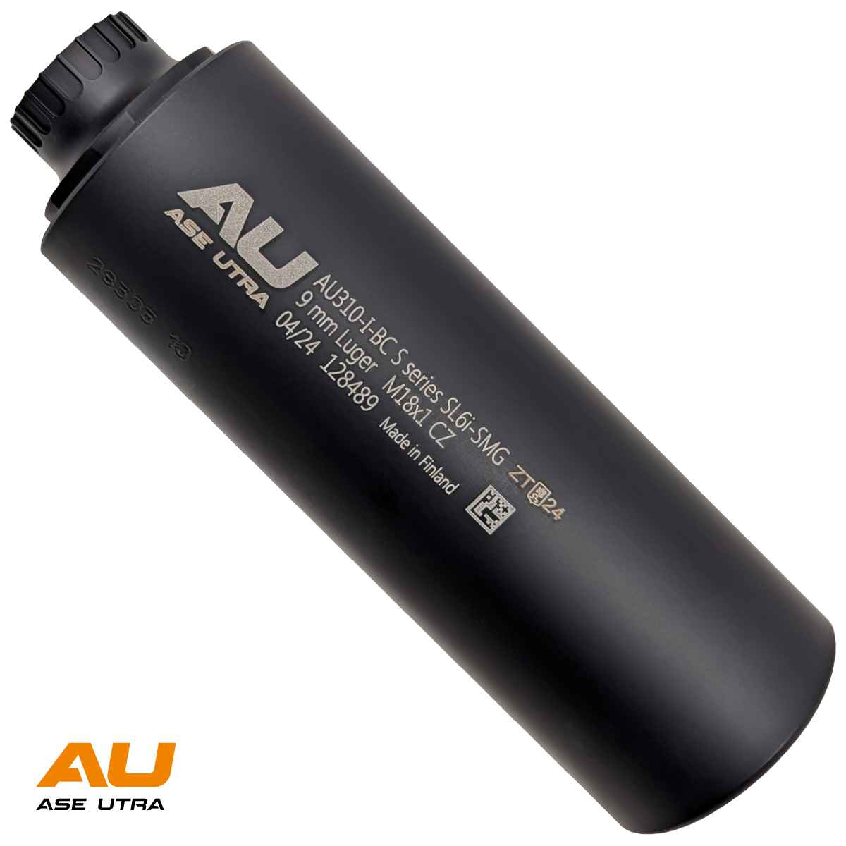 Tlumič hluku Ase Utra SL6i-SMG-BL, 9x19mm, bez úsťové brzdy, černý Cerakote