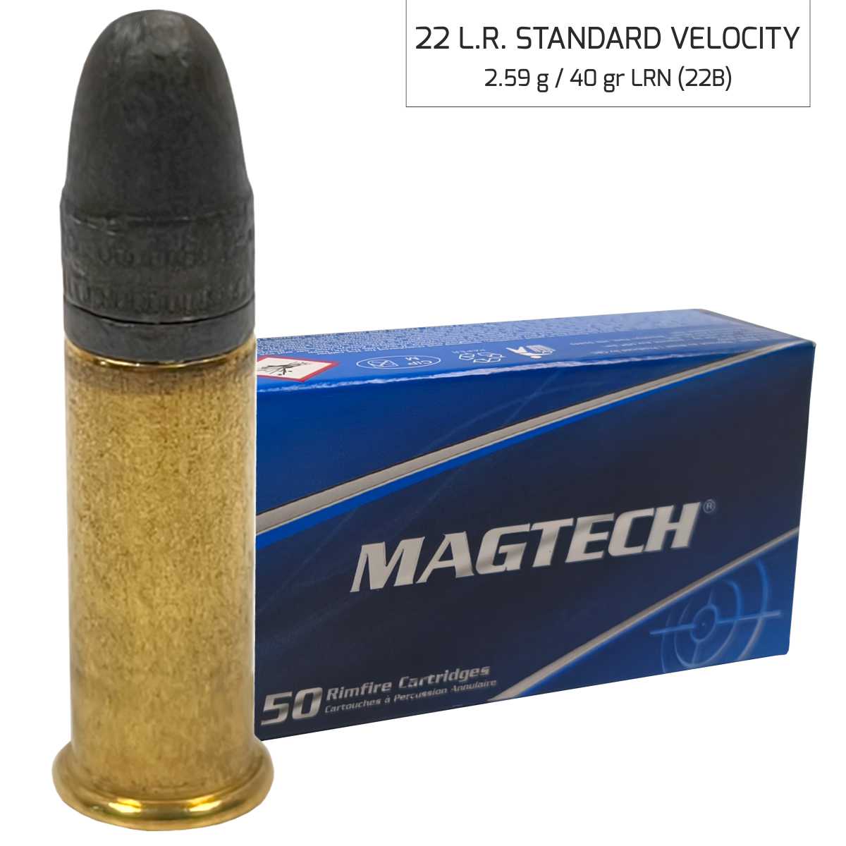 Náboj Magtech 22LR LHP (22D) Subsonic, 2,59 g, 40 grs