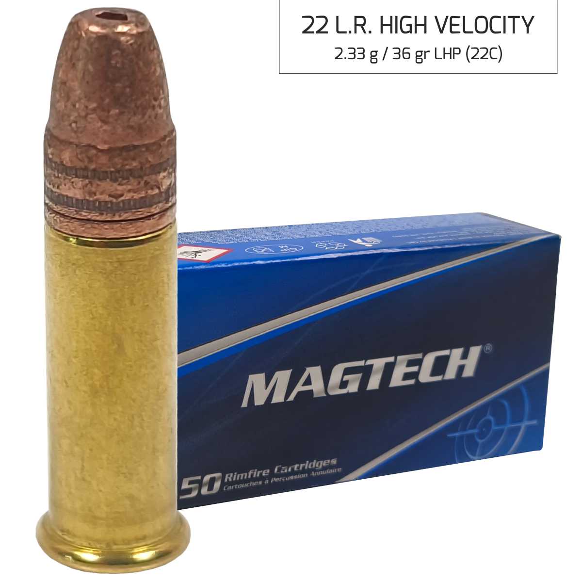 Náboj Magtech 22LR LHP (22D) Subsonic, 2,59 g, 40 grs