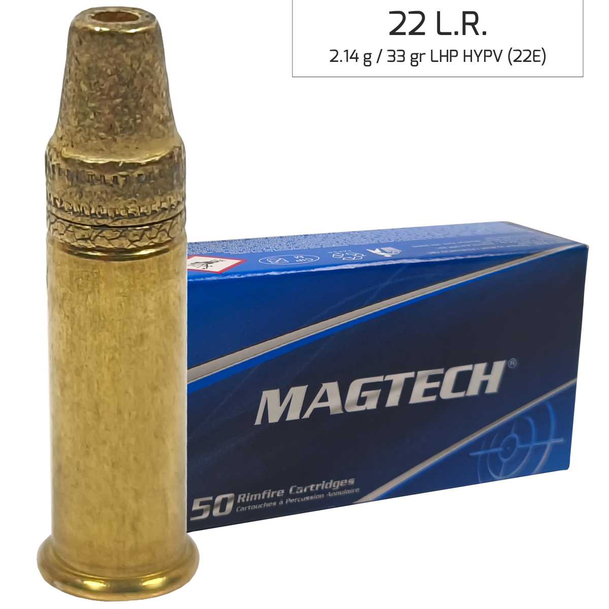 Náboj Magtech 22LR LHP (22D) Subsonic, 2,59 g, 40 grs