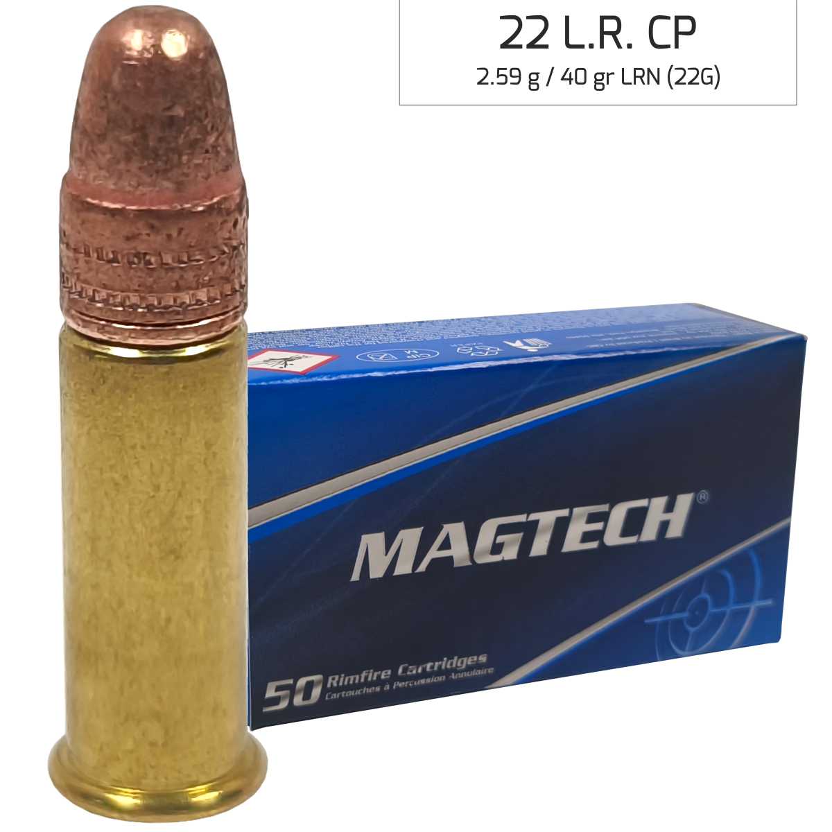 Náboj Magtech 22LR LHP (22D) Subsonic, 2,59 g, 40 grs