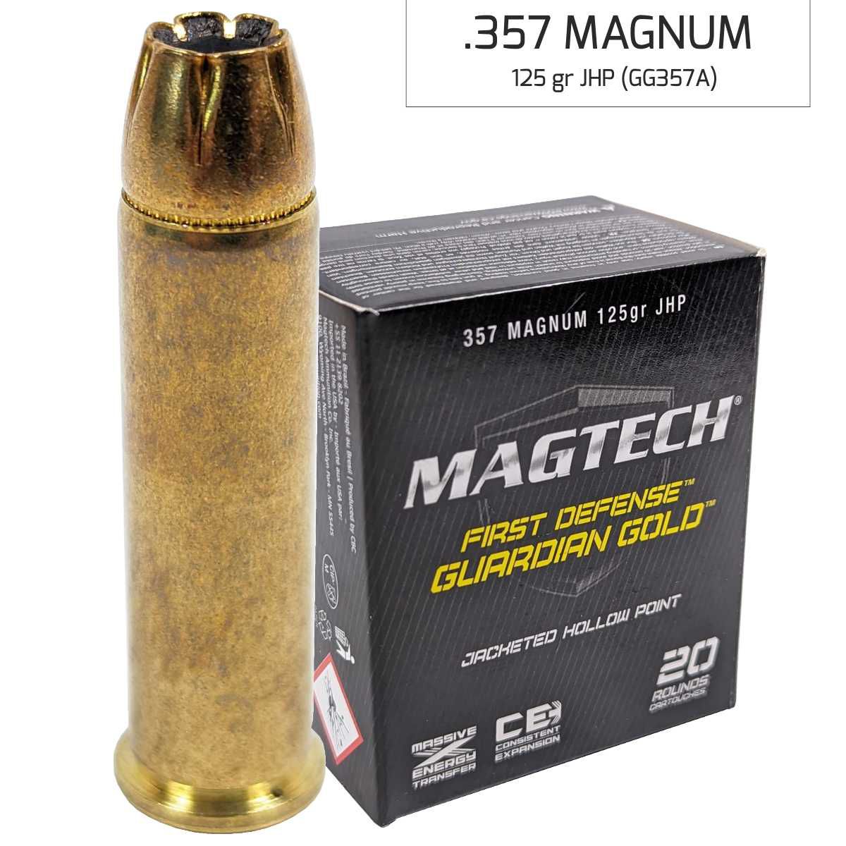 Náboj Magtech 357 Magnum FMJ FLAT (357Q) 8,1 g, 125 grs