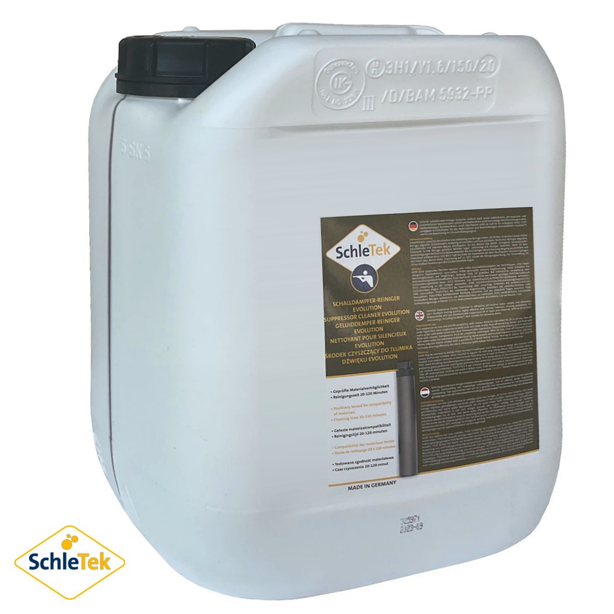 SchleTek Suppressor Cleaner Evolution 1 l, na tlumiče hluku