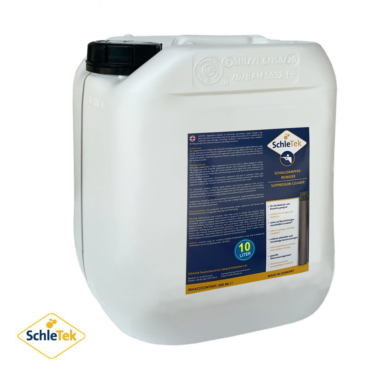 SchleTek Suppressor Cleaner Regular 5 l, na tlumiče hluku