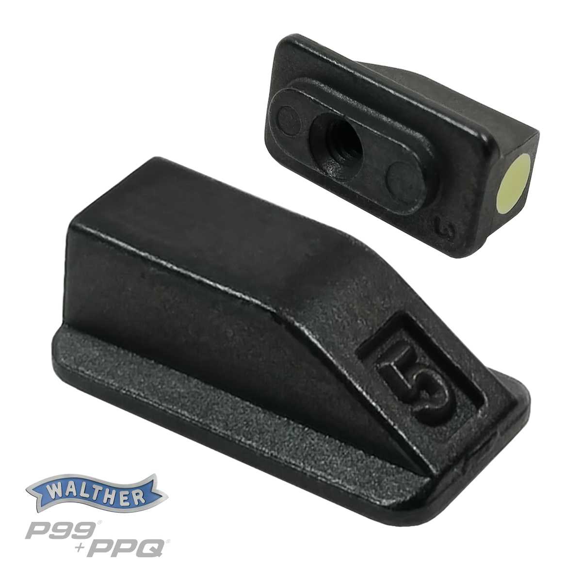 Ocelová muška č. 3 Walther P99 a PPQ, výška 3,5 mm