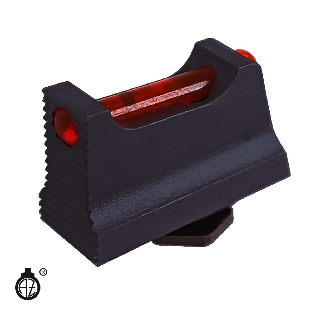 Ocelová mířidla Zendl pro pistole Walther PDP, muška světlovod. červená 1,5mm, hledí černé